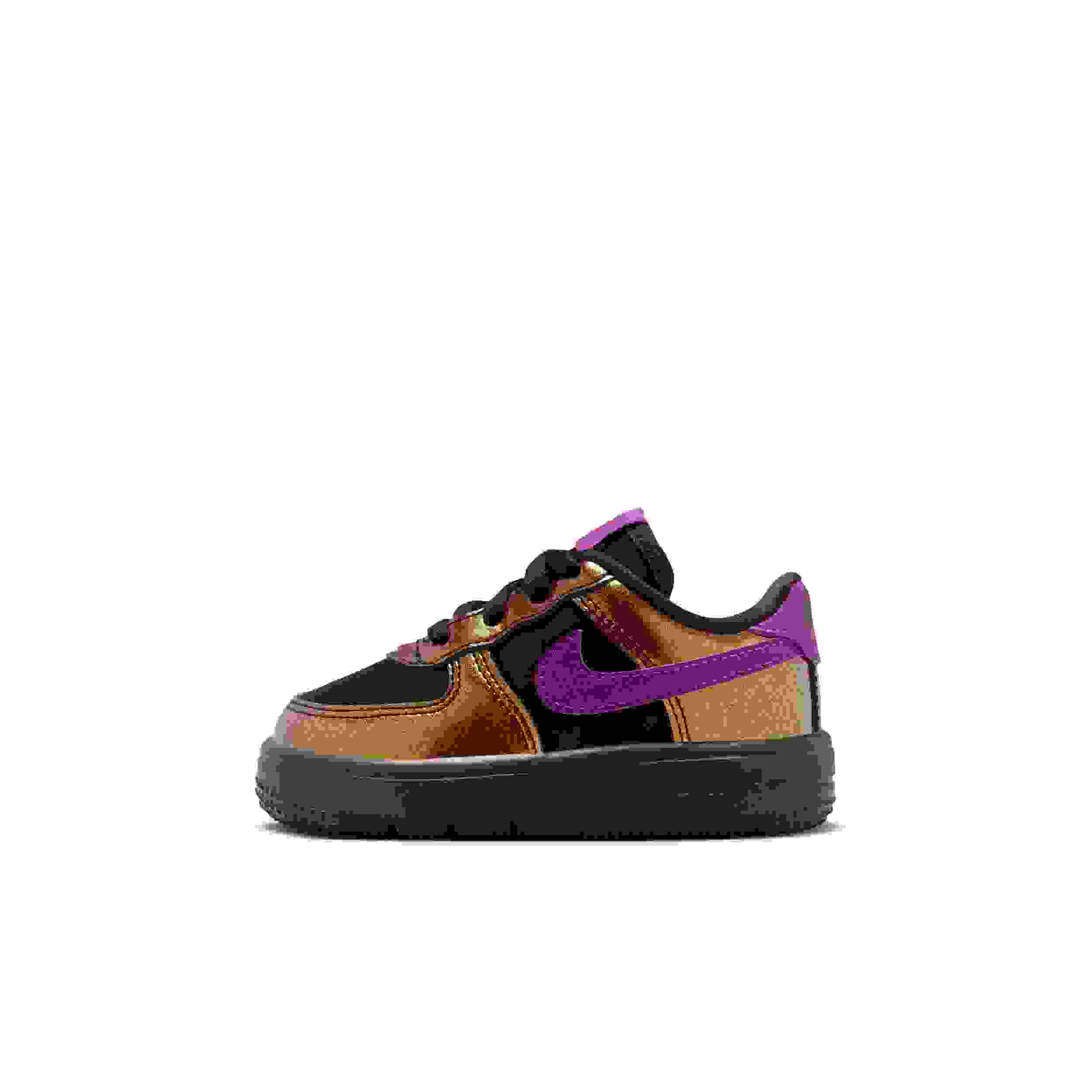 Nike Air Force 1 Low LV8 4 Infant Girls' "Black/Bold Berry" Shoe